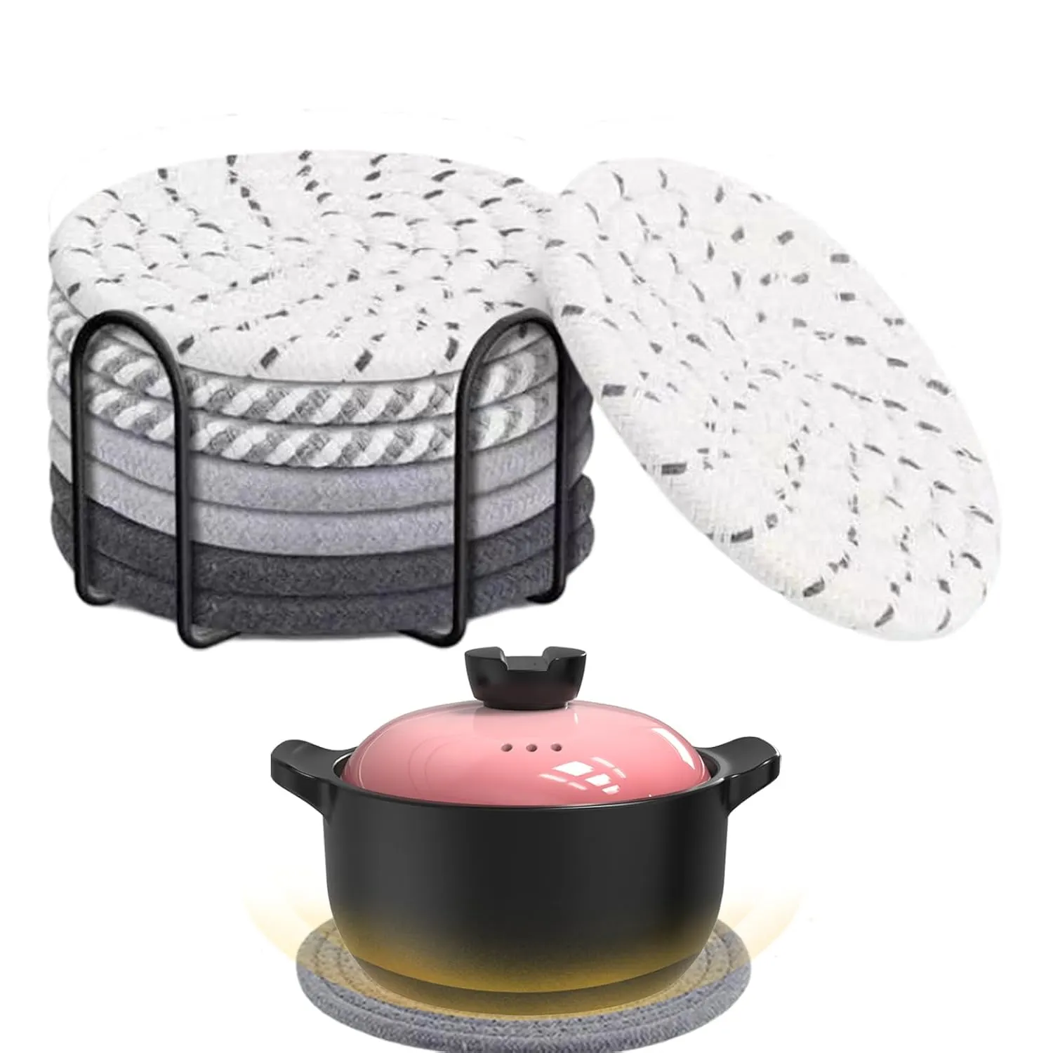 woven trivets hot dishes 1