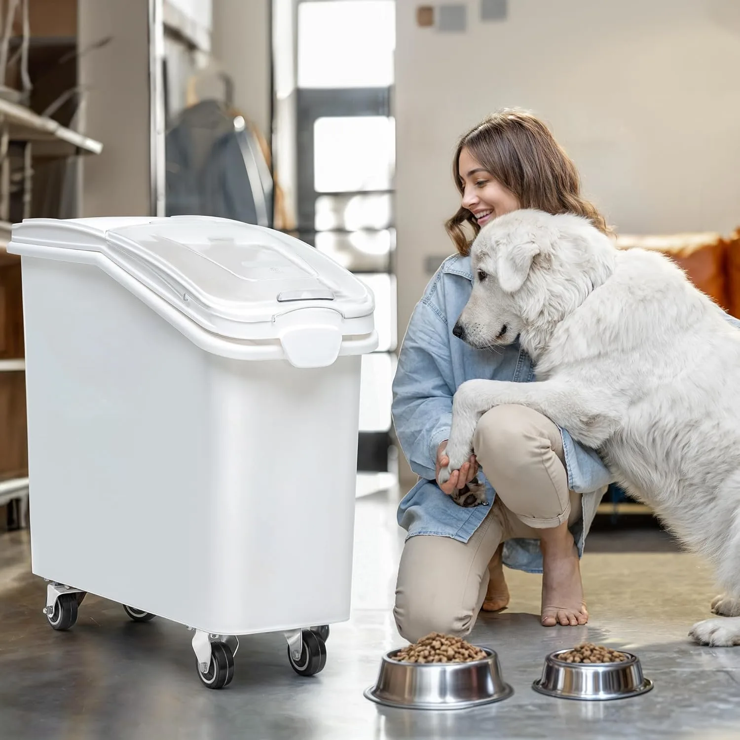 yitahome ingredient flour rice bin 27 gal white 2