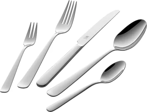 Zwilling 30-Piece Cutlery Set - Polished Stainless Steel Flatware for 6