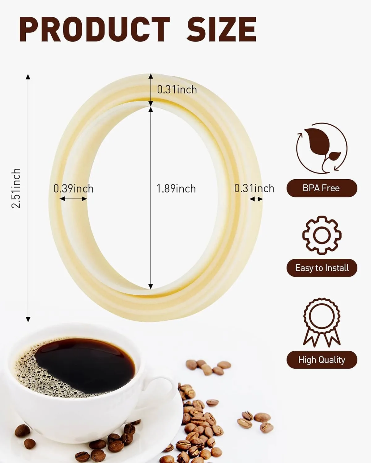 54mm silicone steam ring 2