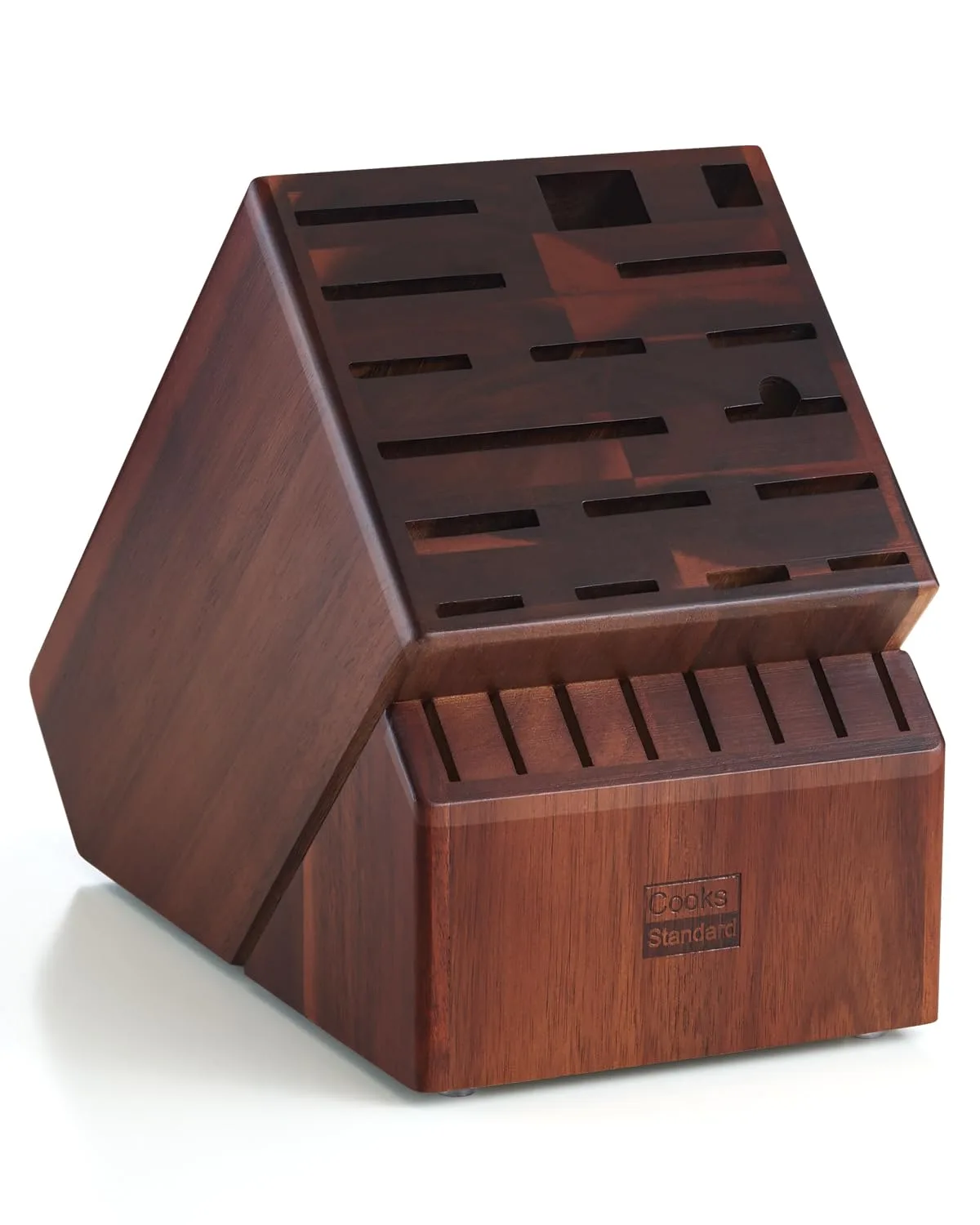 acacia wood knife block 1