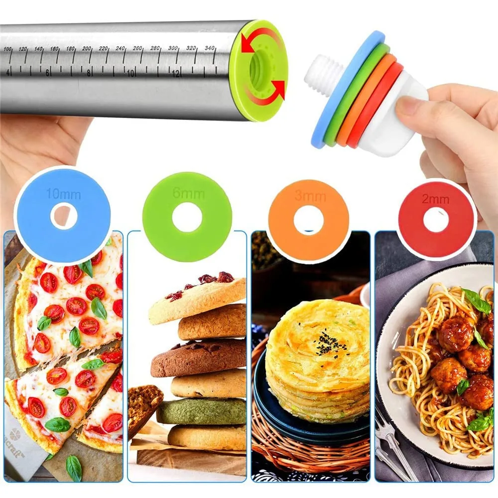 adjustable rolling pin stainless 2