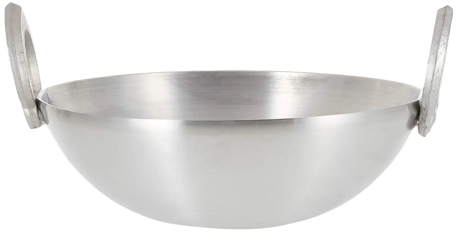 aluminium kadai wok pan 2