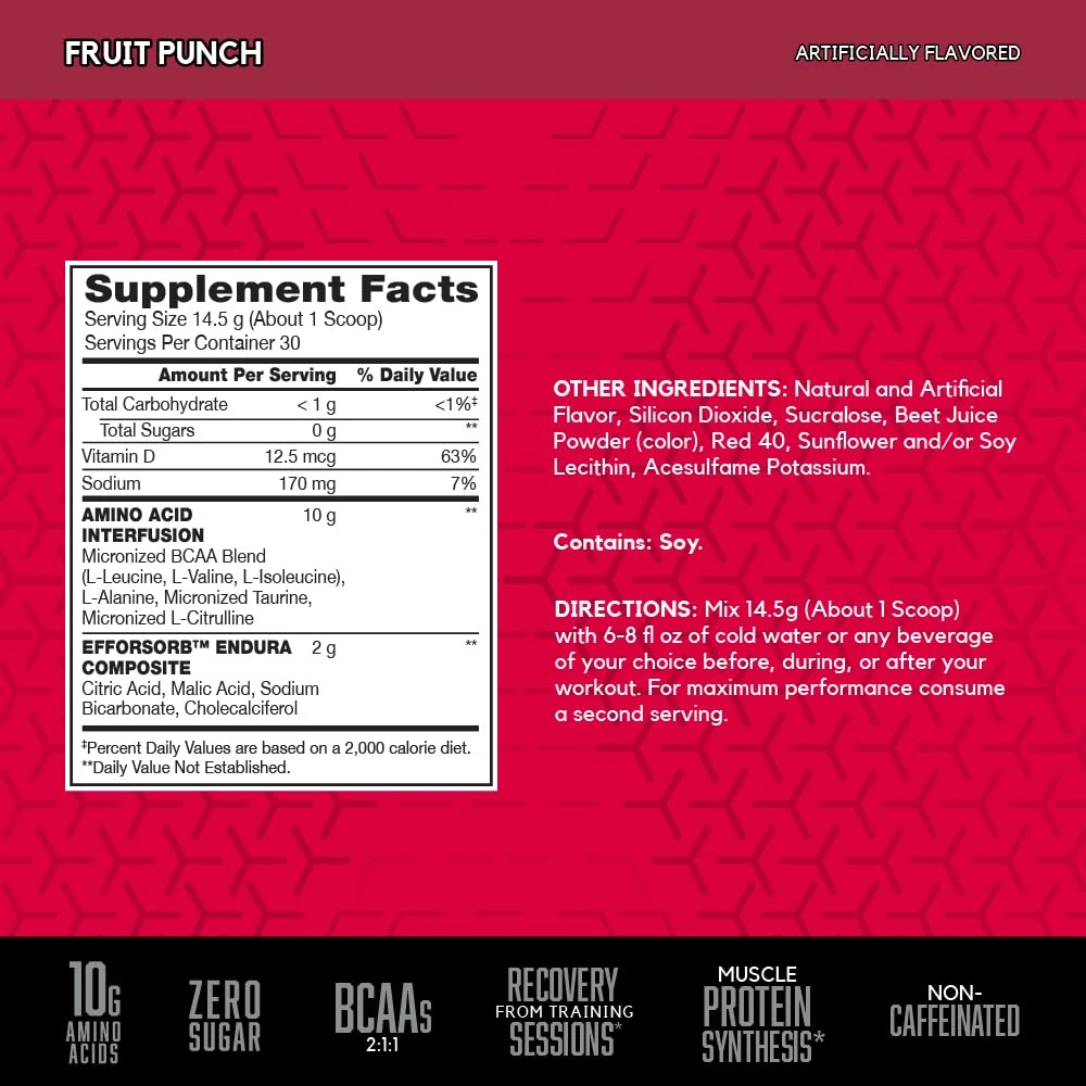 amino energy powder bcaa 2