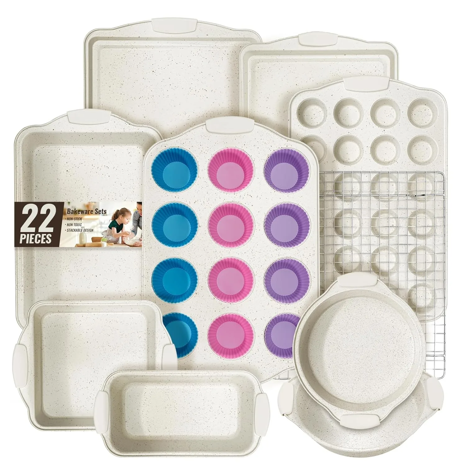 baking pans nonstick set 1
