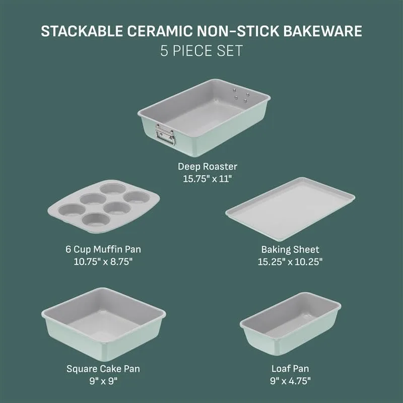 baking pans nonstick stackable 2