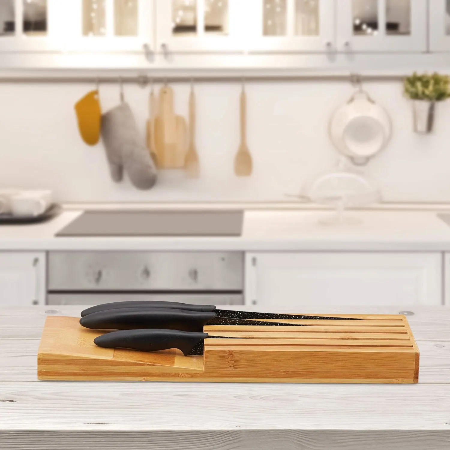 bamboo knife block drawer 2