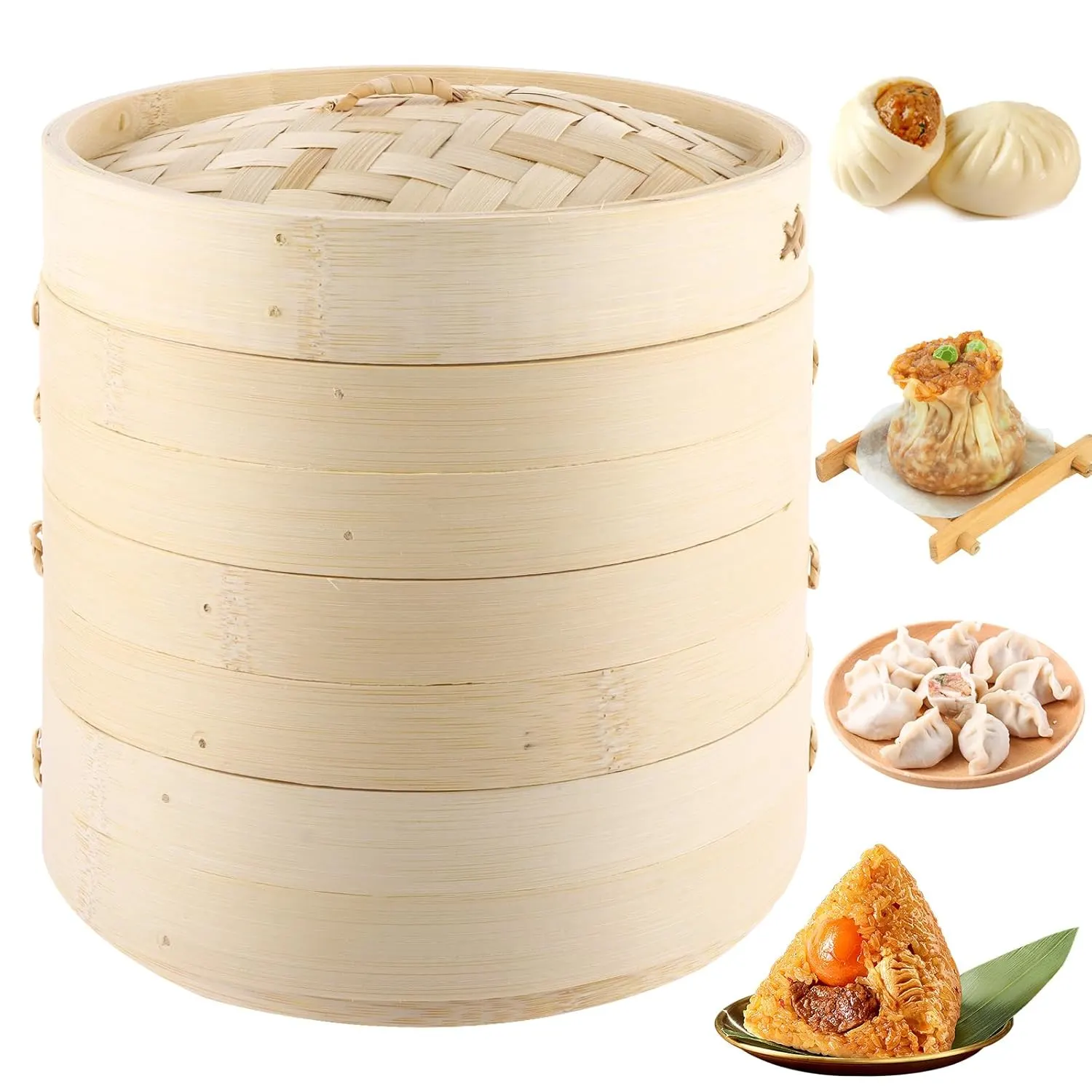 bamboo steamer basket lid 1