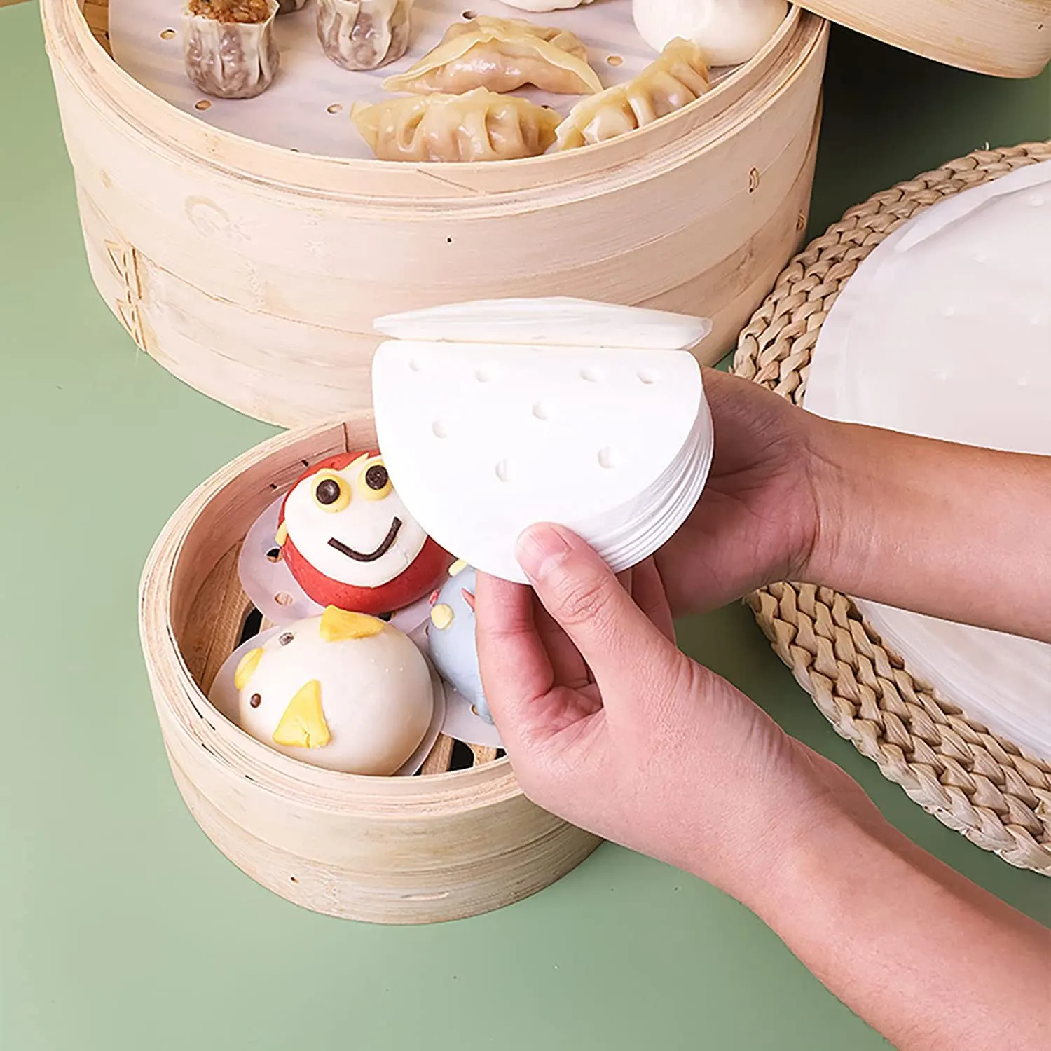 bamboo steamer liners paper 2