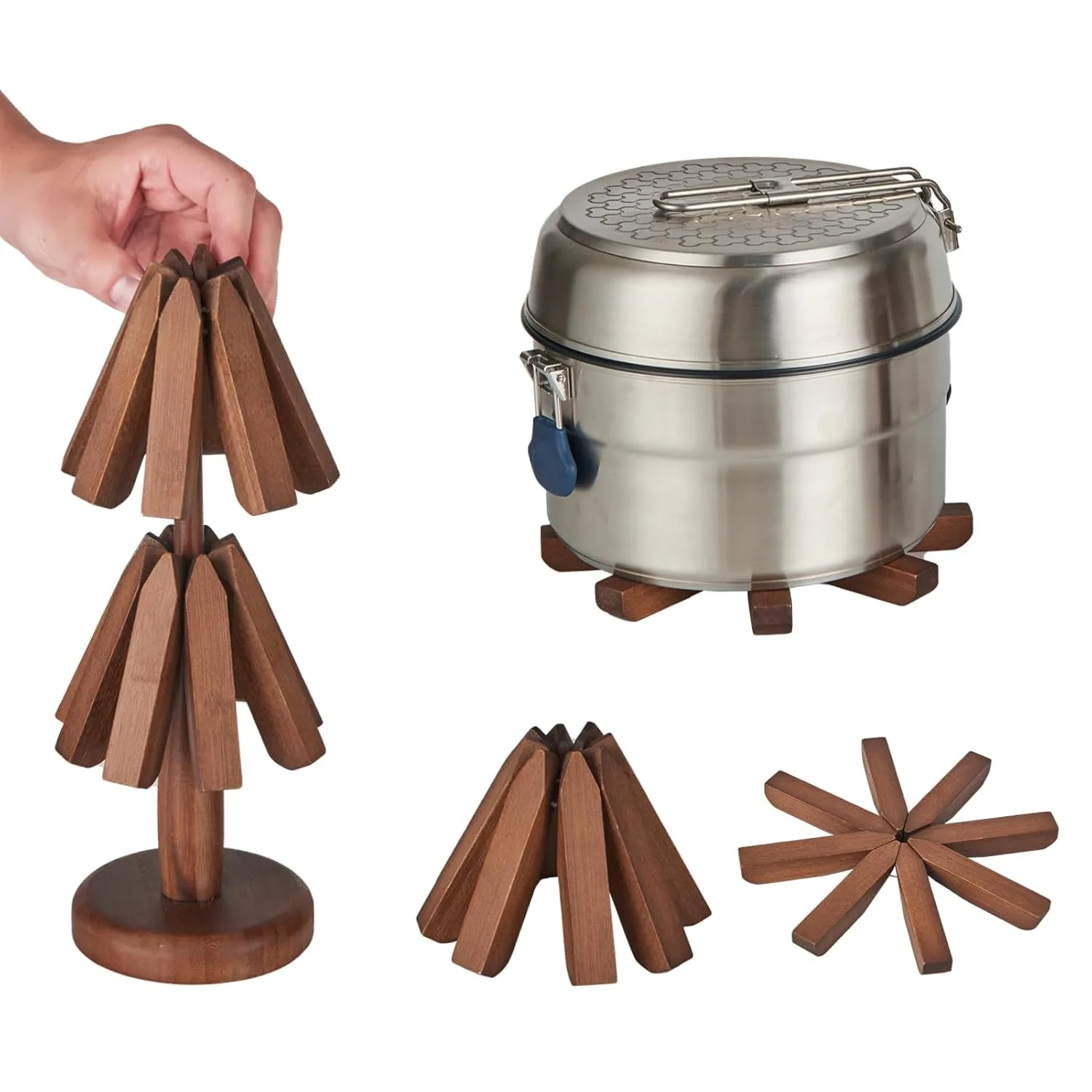 bamboo trivet heat holder 2
