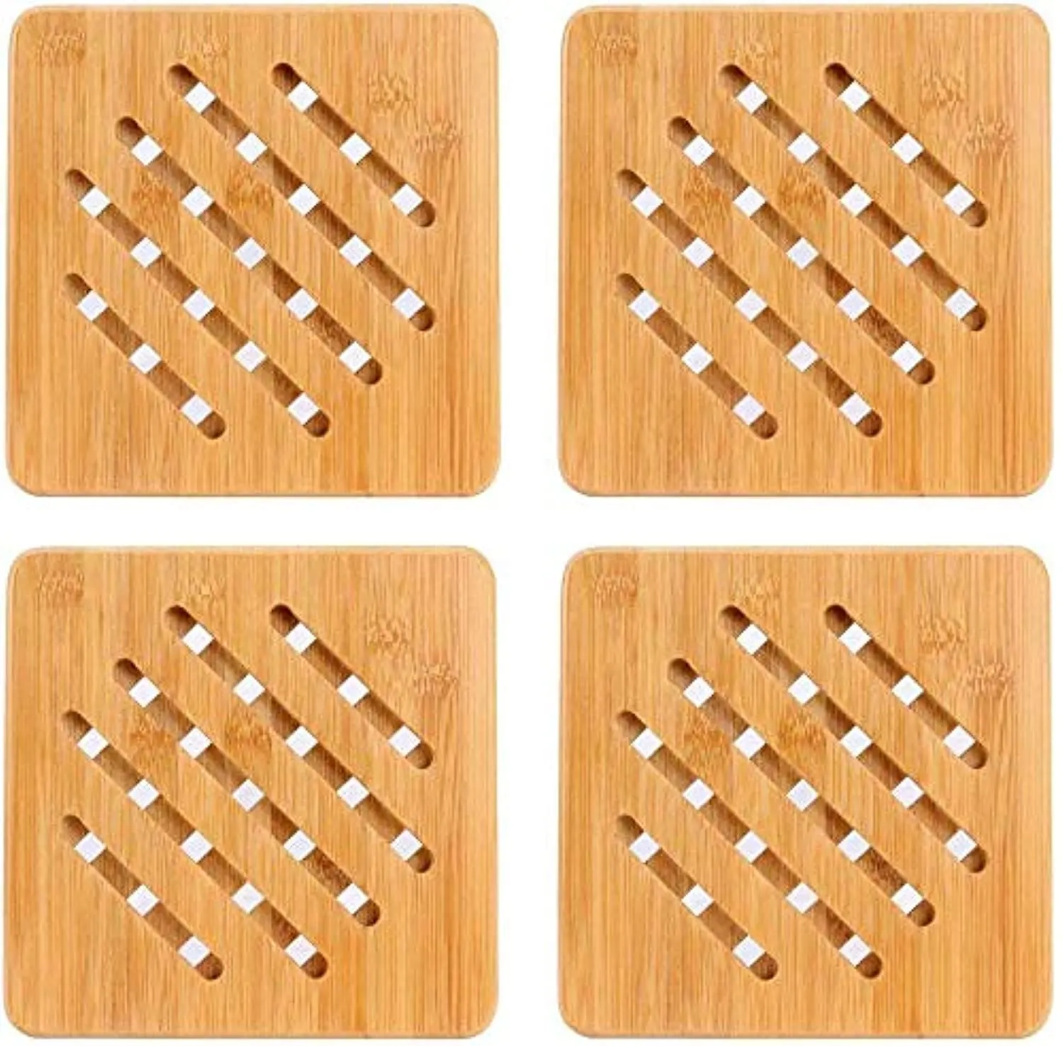 bamboo trivet hot pads 1