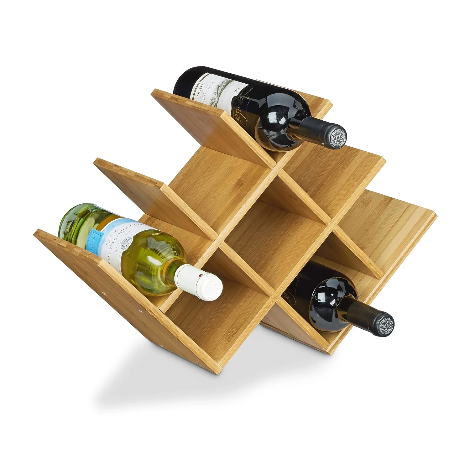 bamboo wine rack holder 1
