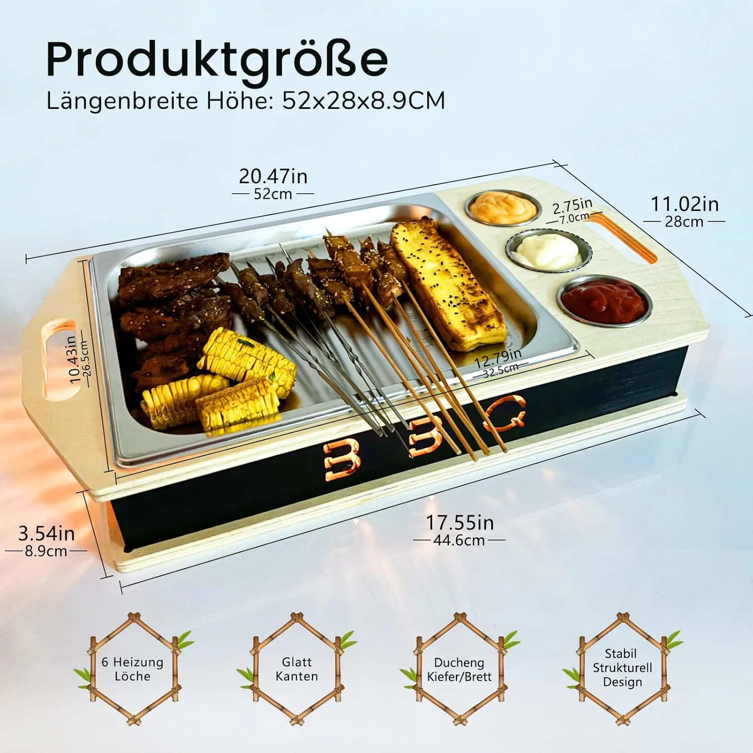 bbq food warmer plate 2