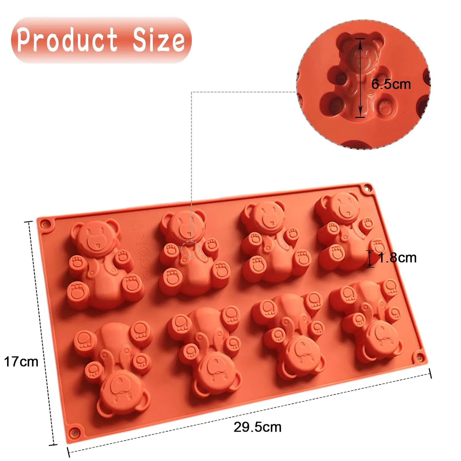 bear silicone baking mold 2
