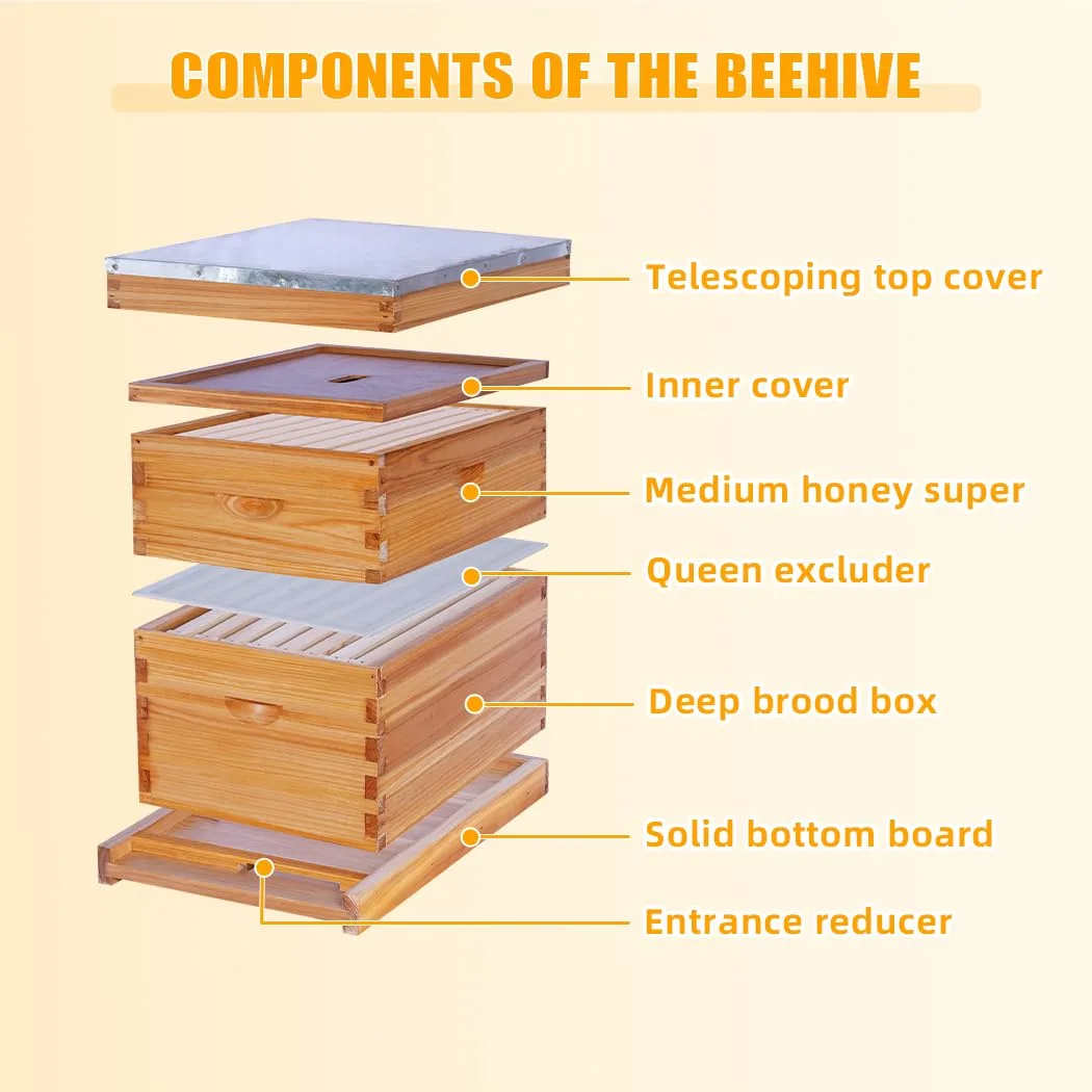 beehive kit beeswax coated 2