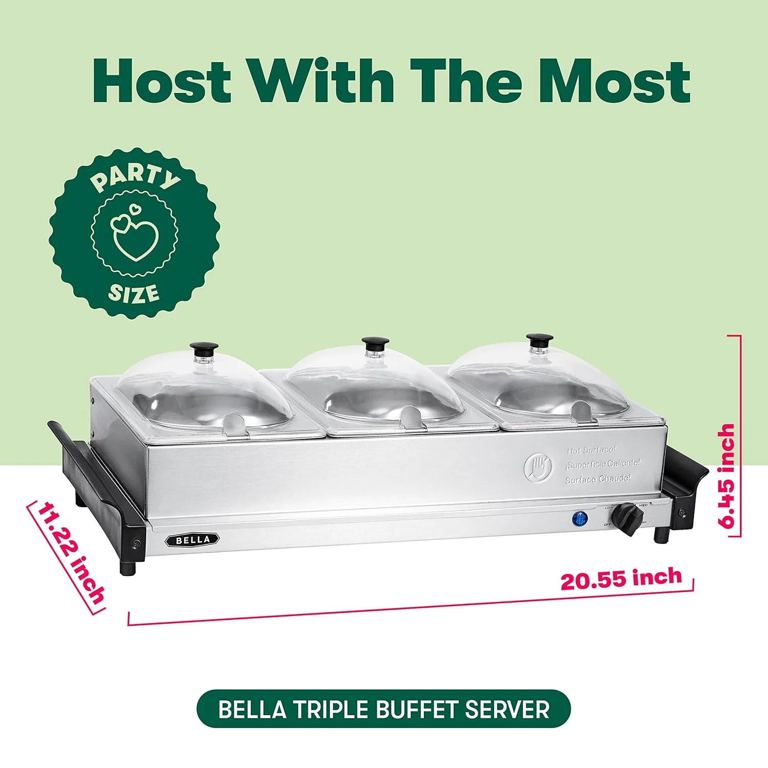 bella buffet server warmer 2