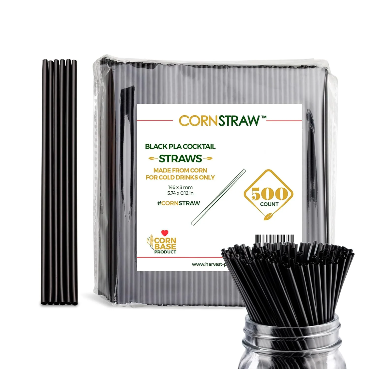 black drink stirrer straws 1