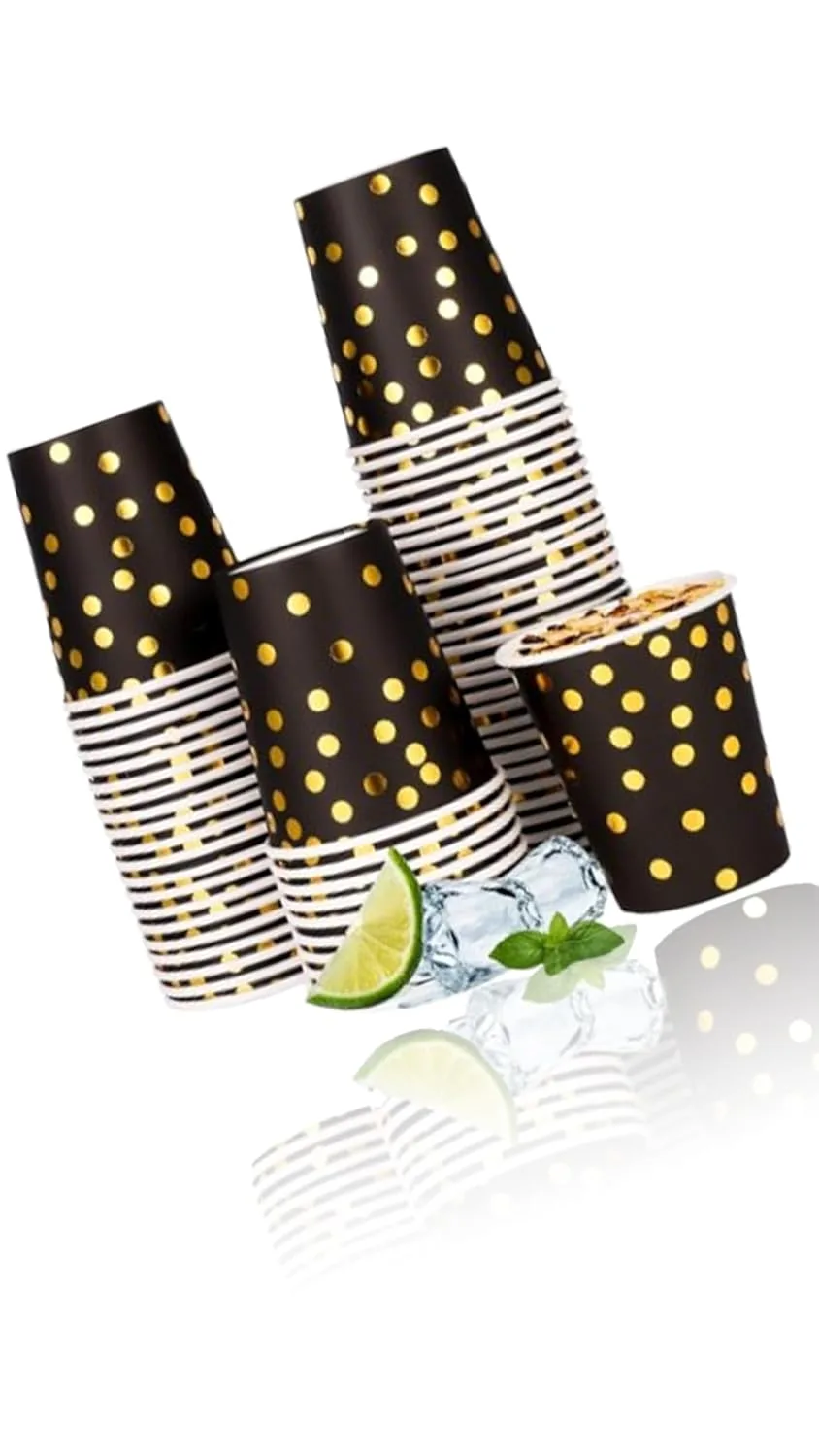 black gold paper cups 1