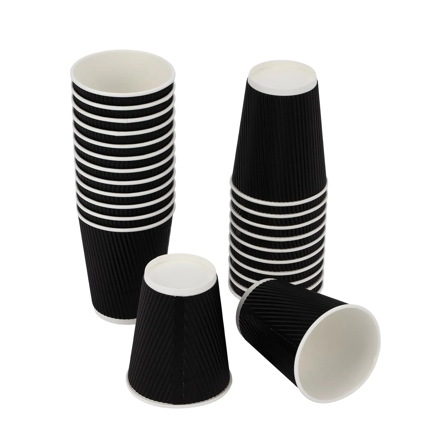 black ripple paper cups 1