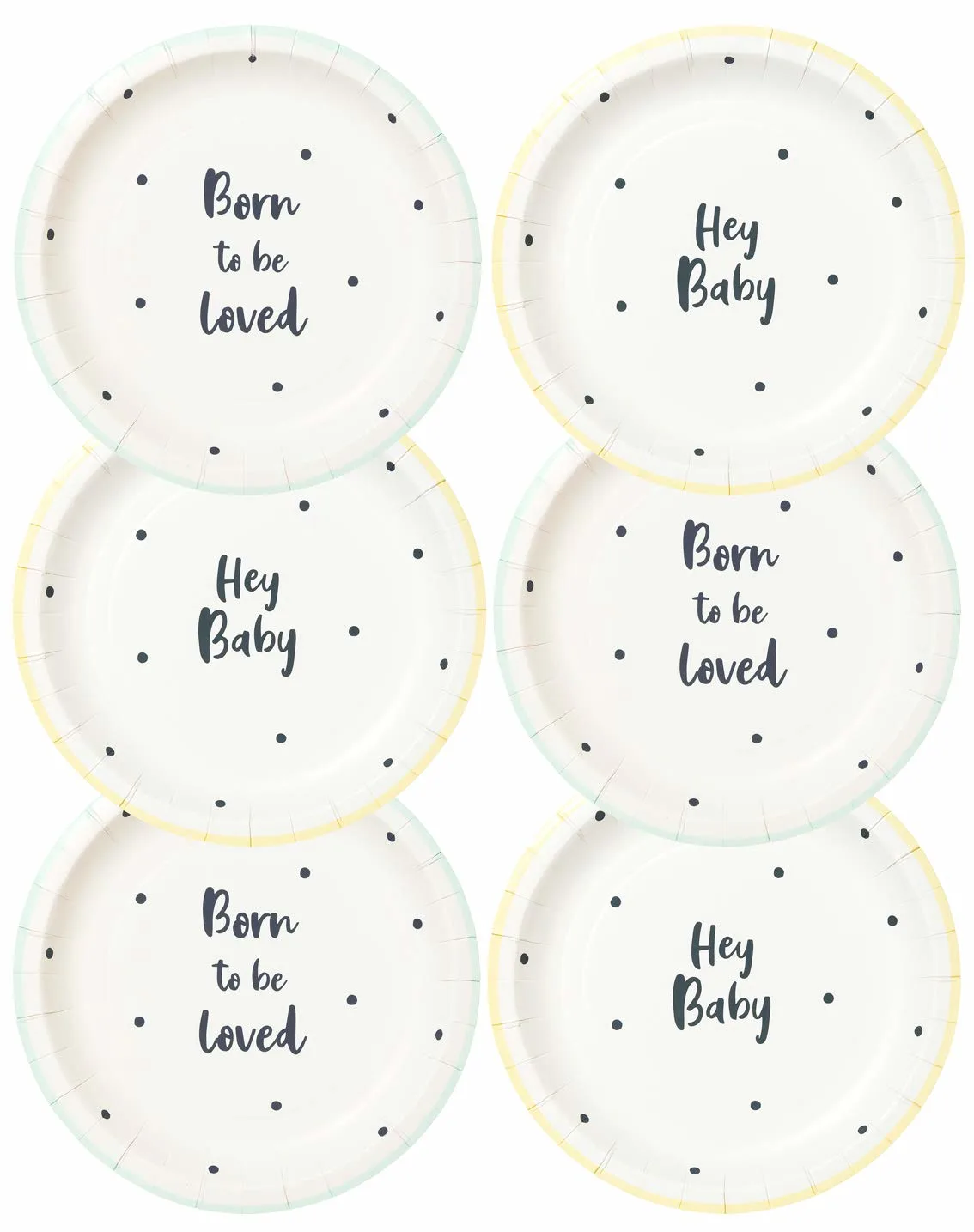 born loved baby plates 1