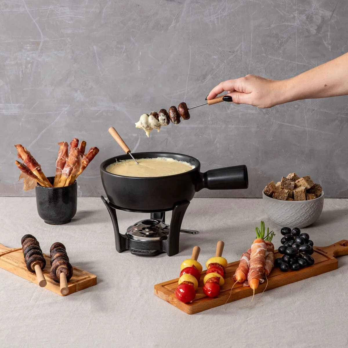 boska nero fondue set 2