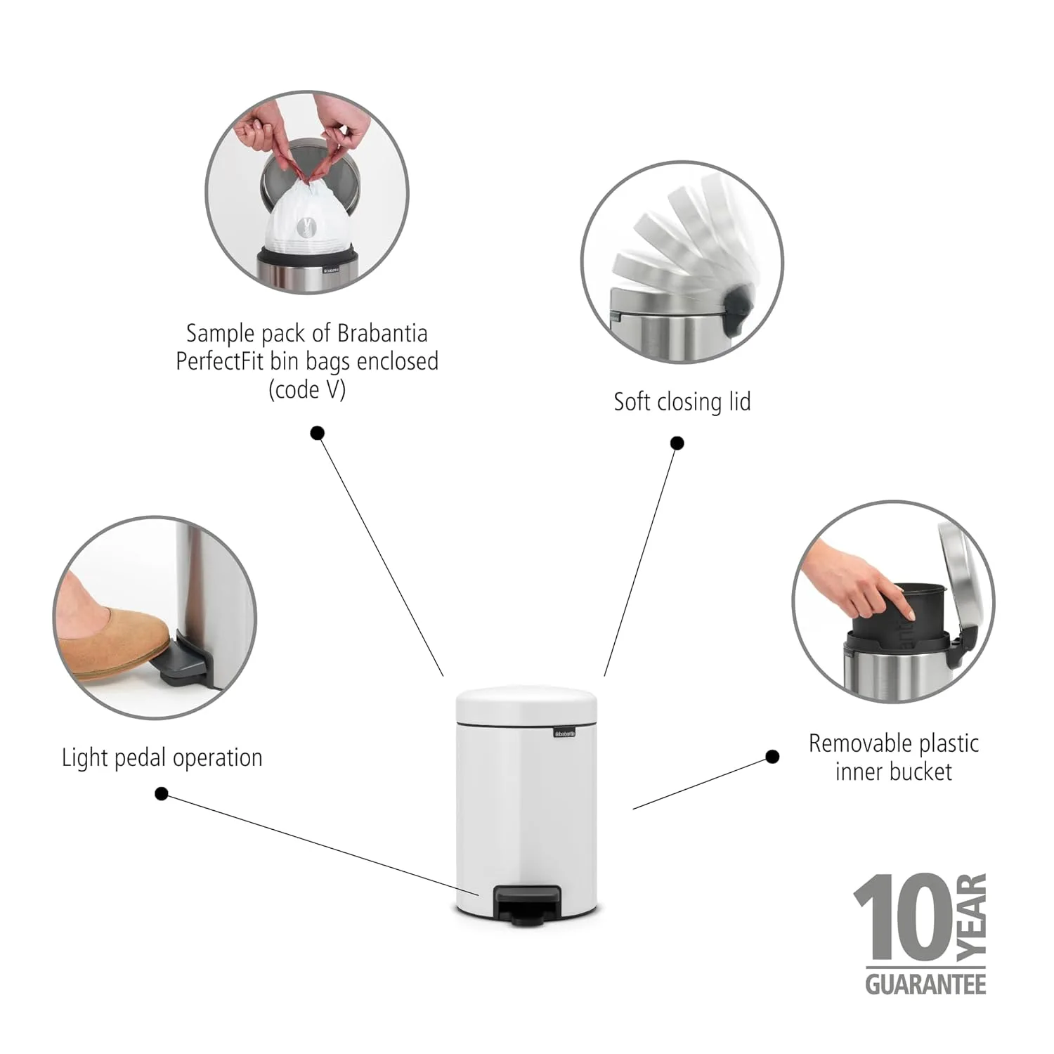 brabantia pedal bin 2