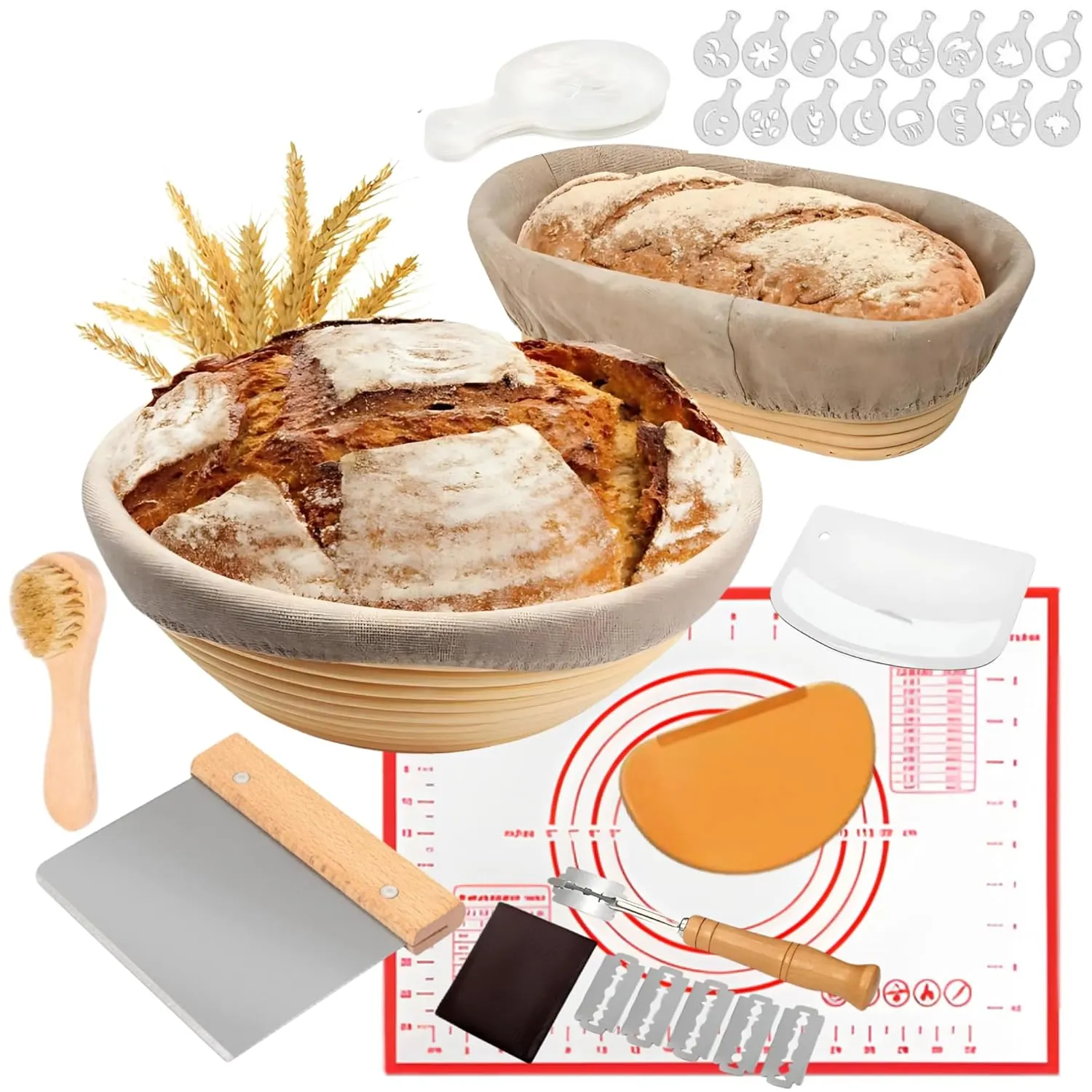 bread proofing basket set 1