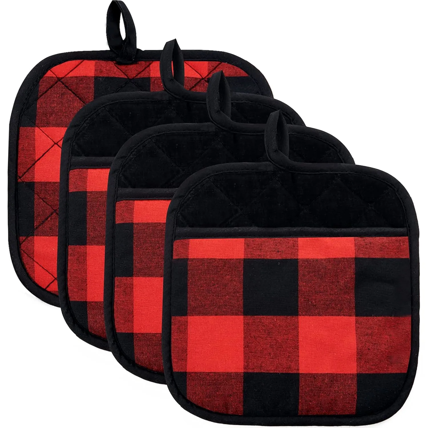 buffalo plaid pot holders 1