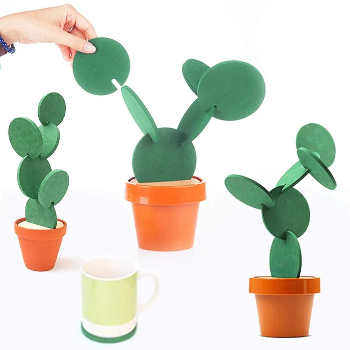 cactus coasters holder 2
