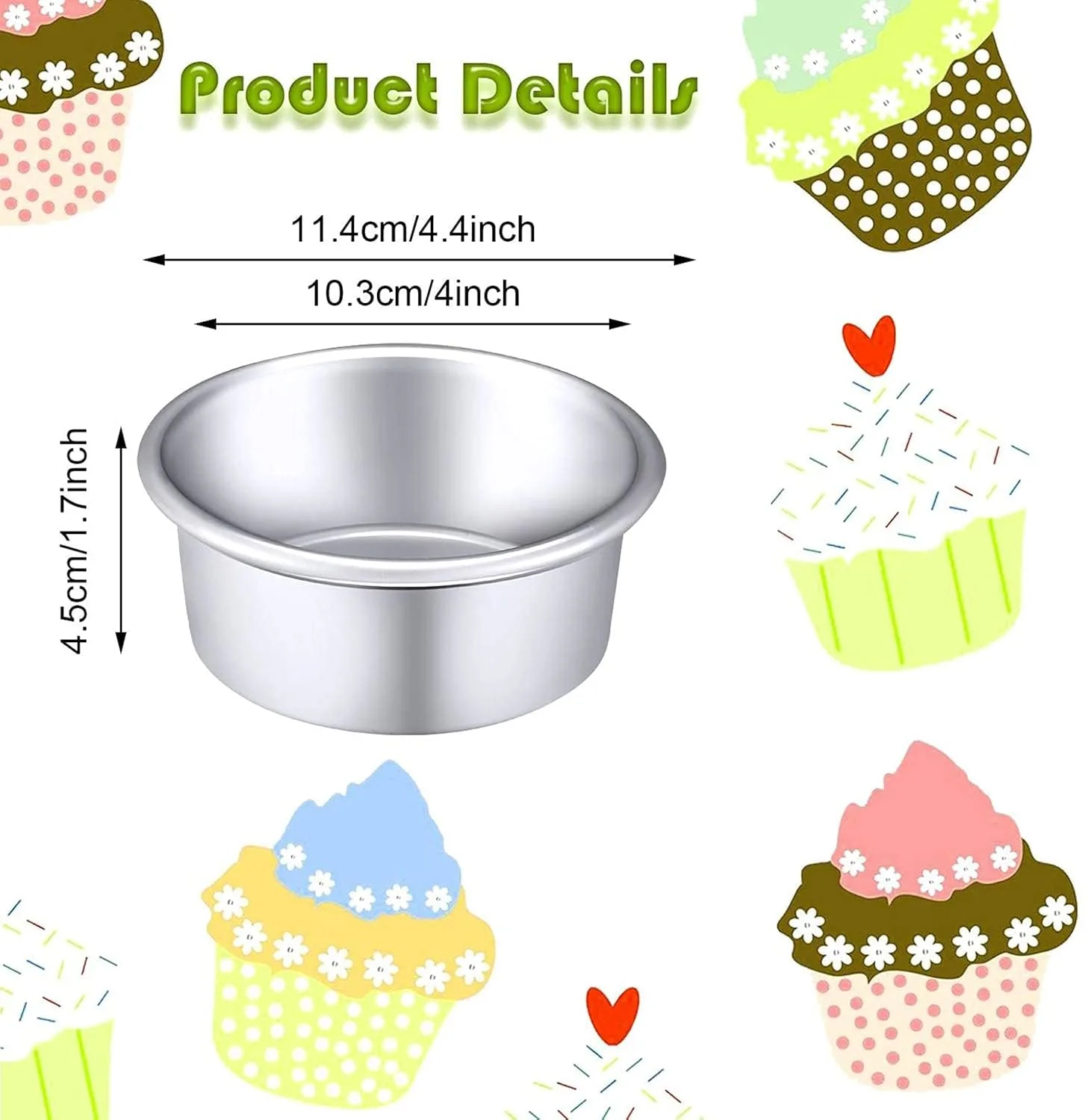 cake pan round aluminum 2