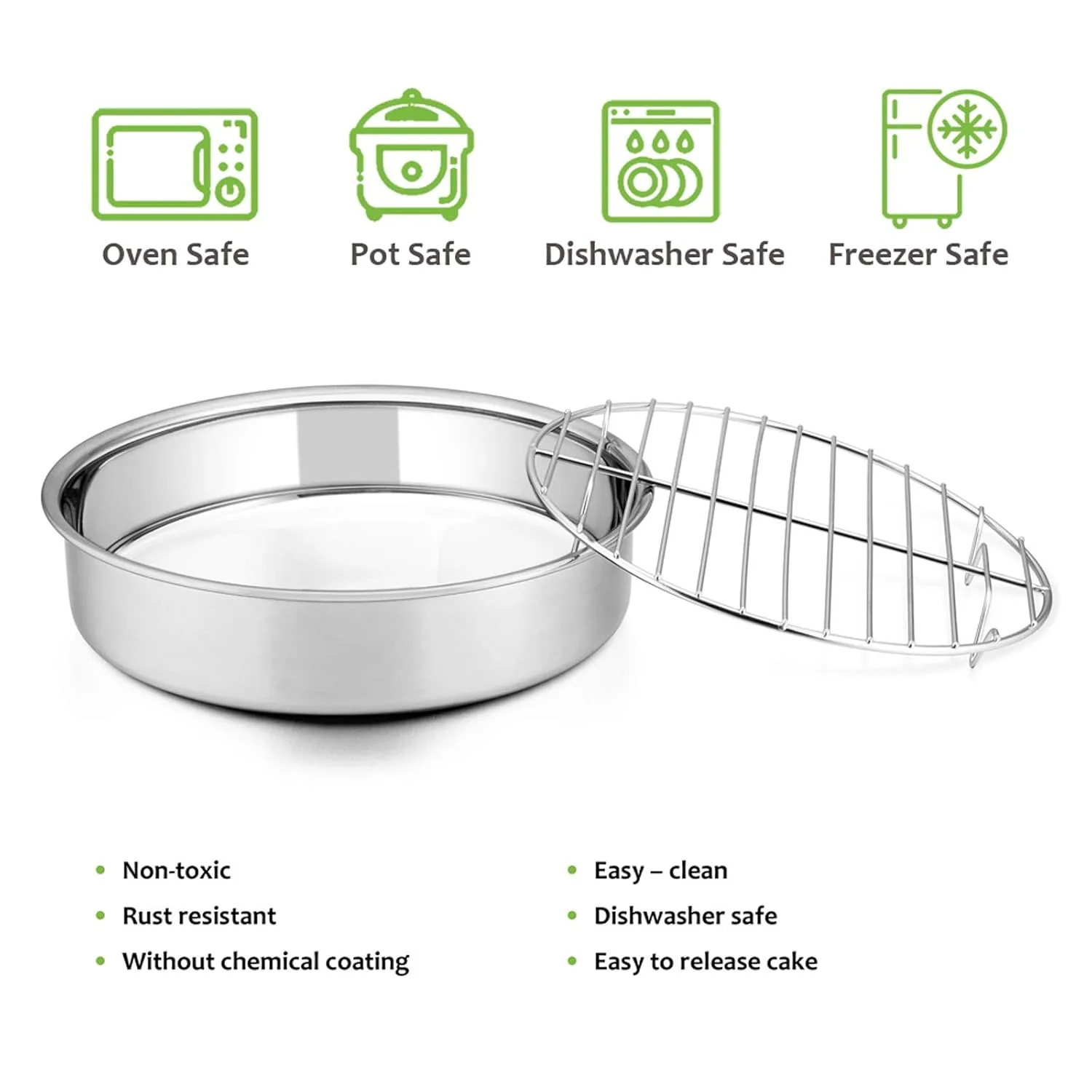 cake pan set stainless 2