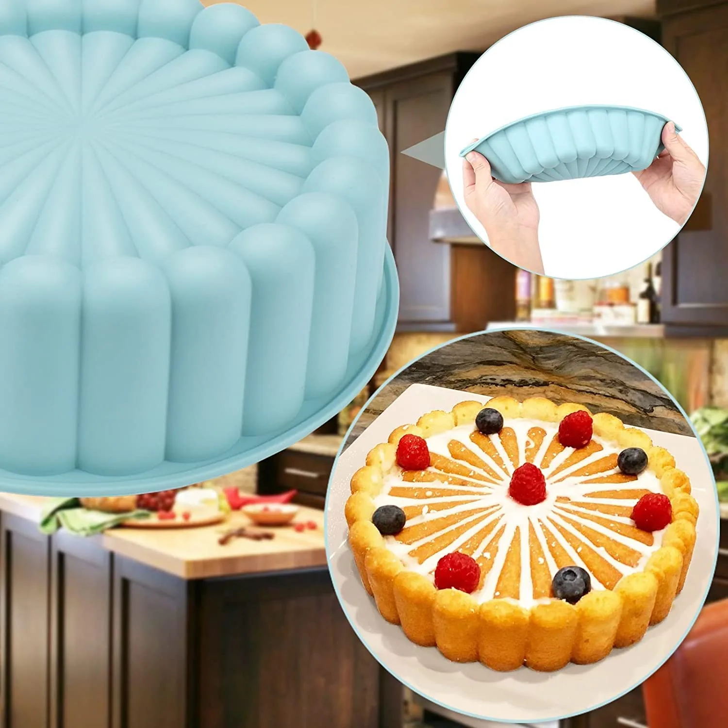 cake pan silicone nonstick 2