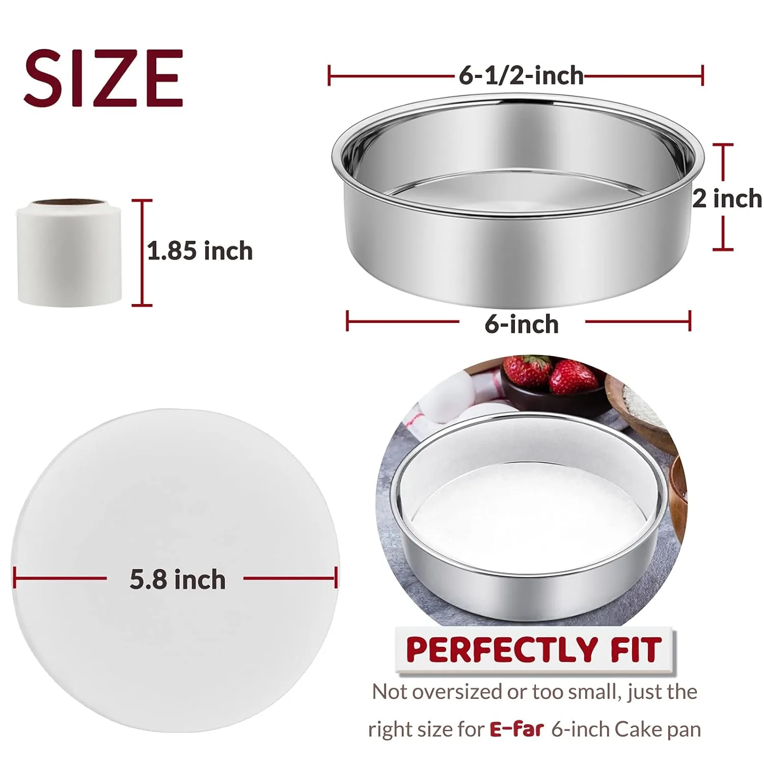 cake pan stainless steel 2