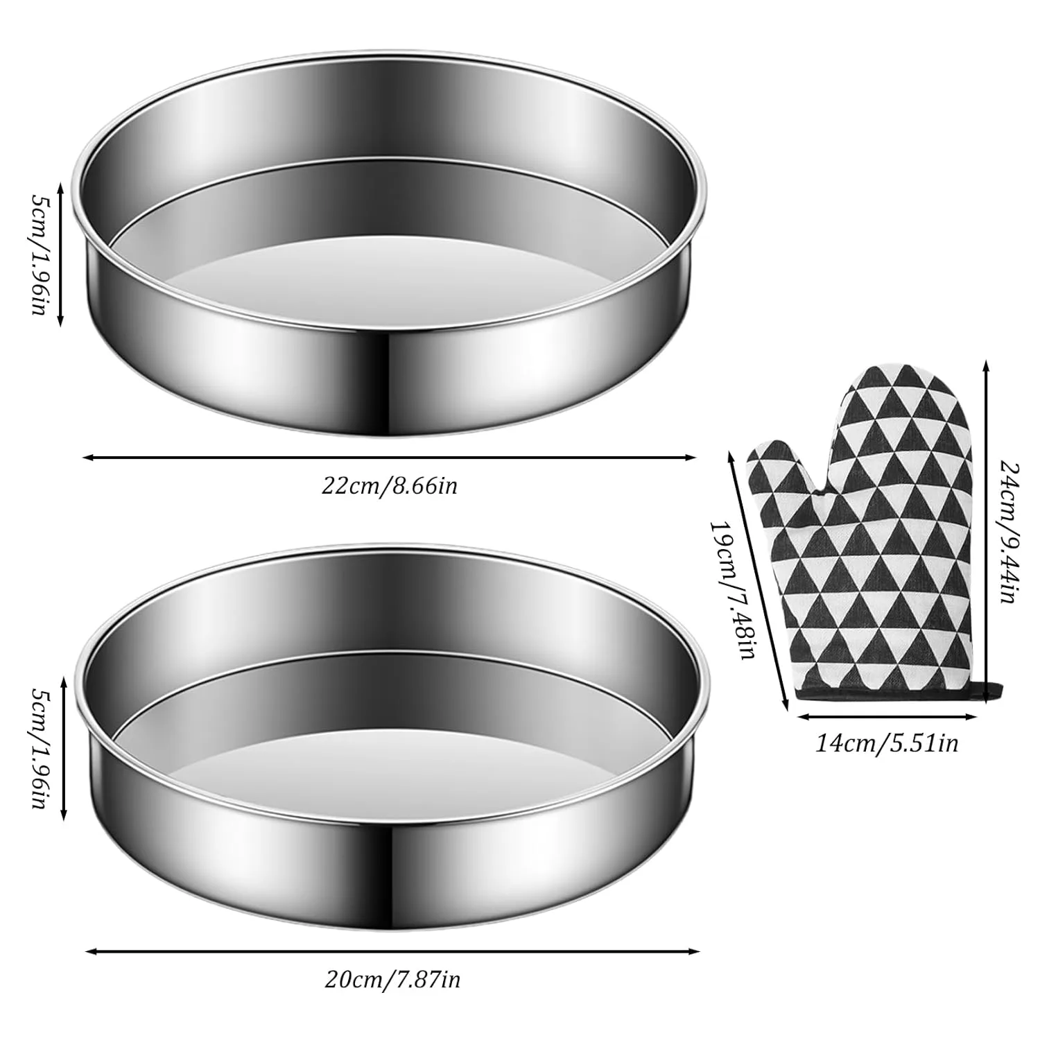 cake tins stainless steel 2