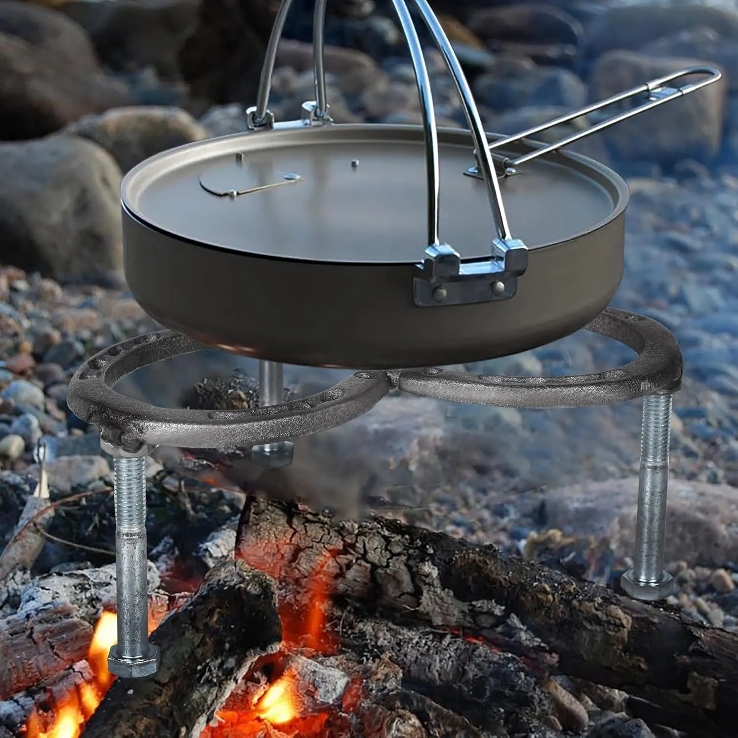 campfire tripod dutch oven 2