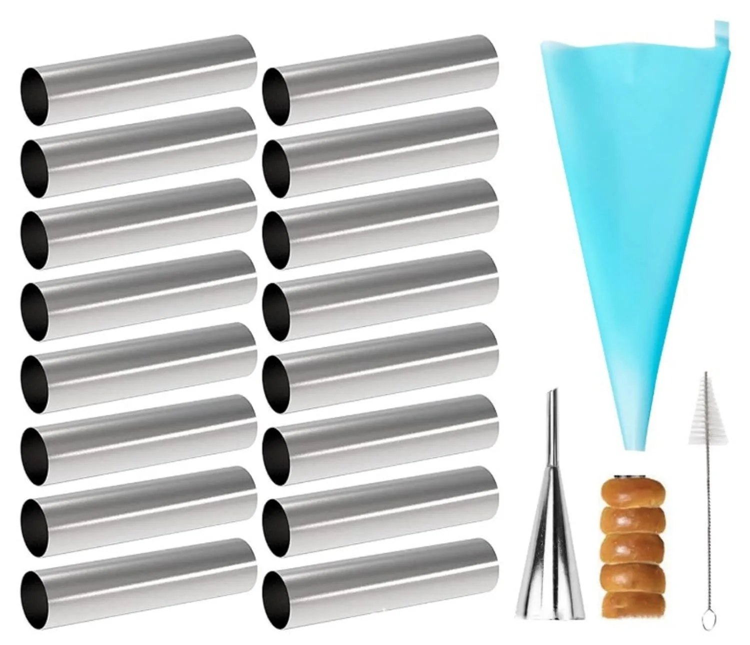 cannoli tubes molds set 1