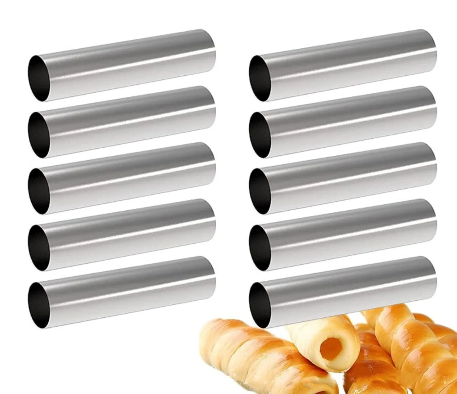 cannoli tubes molds set 2