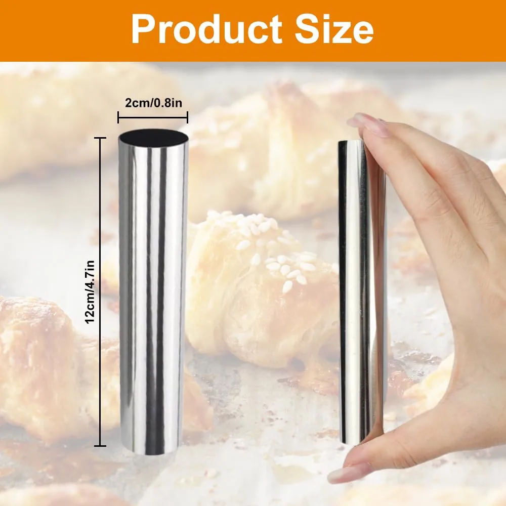 cannoli tubes stainless steel 2