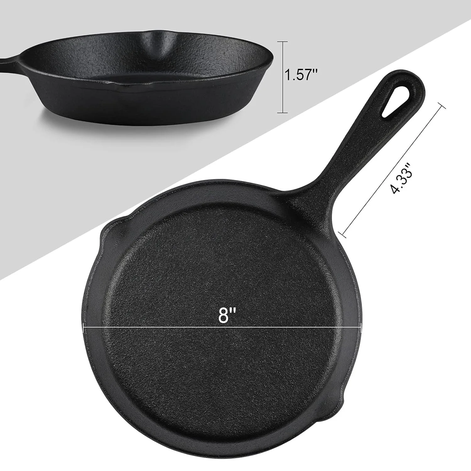 cast iron skillet preseasoned 2