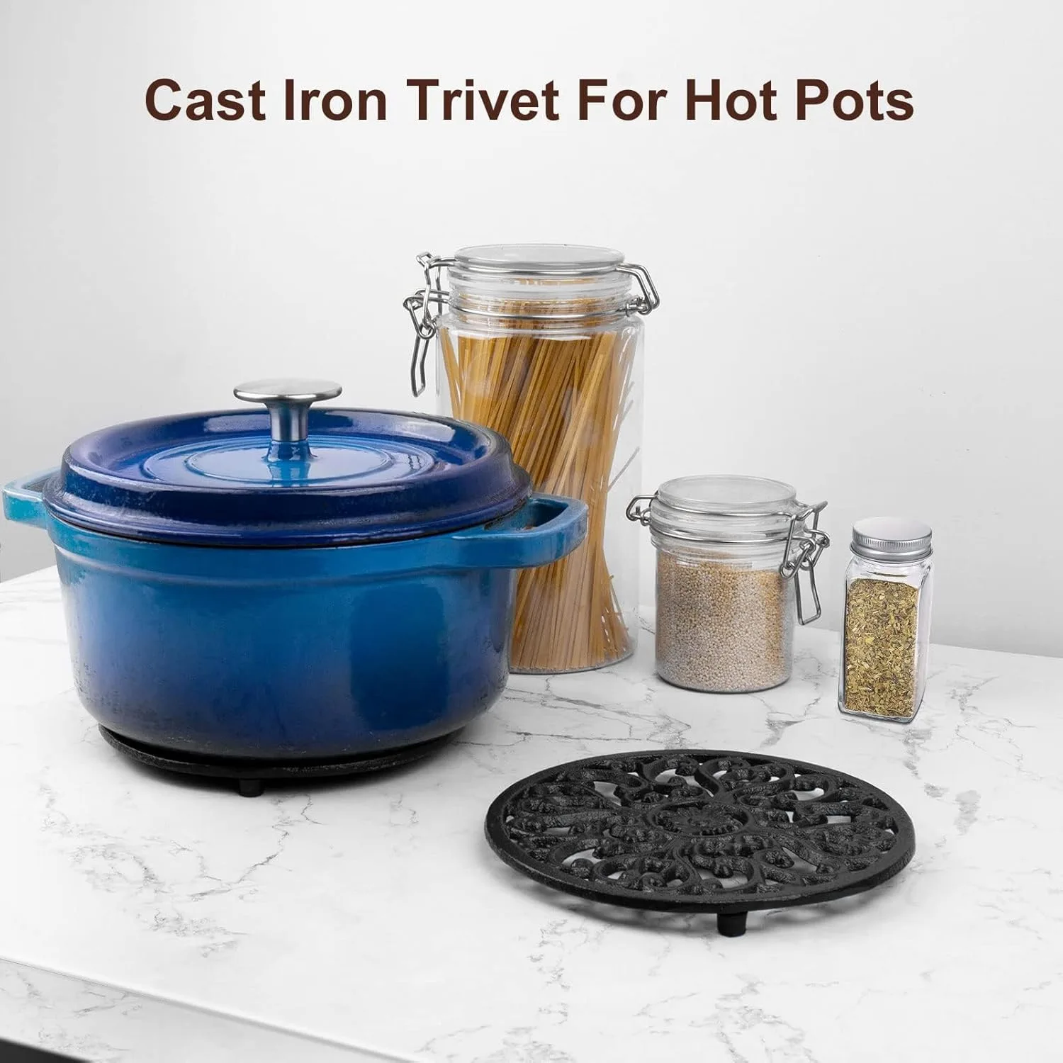 cast iron trivet set 2