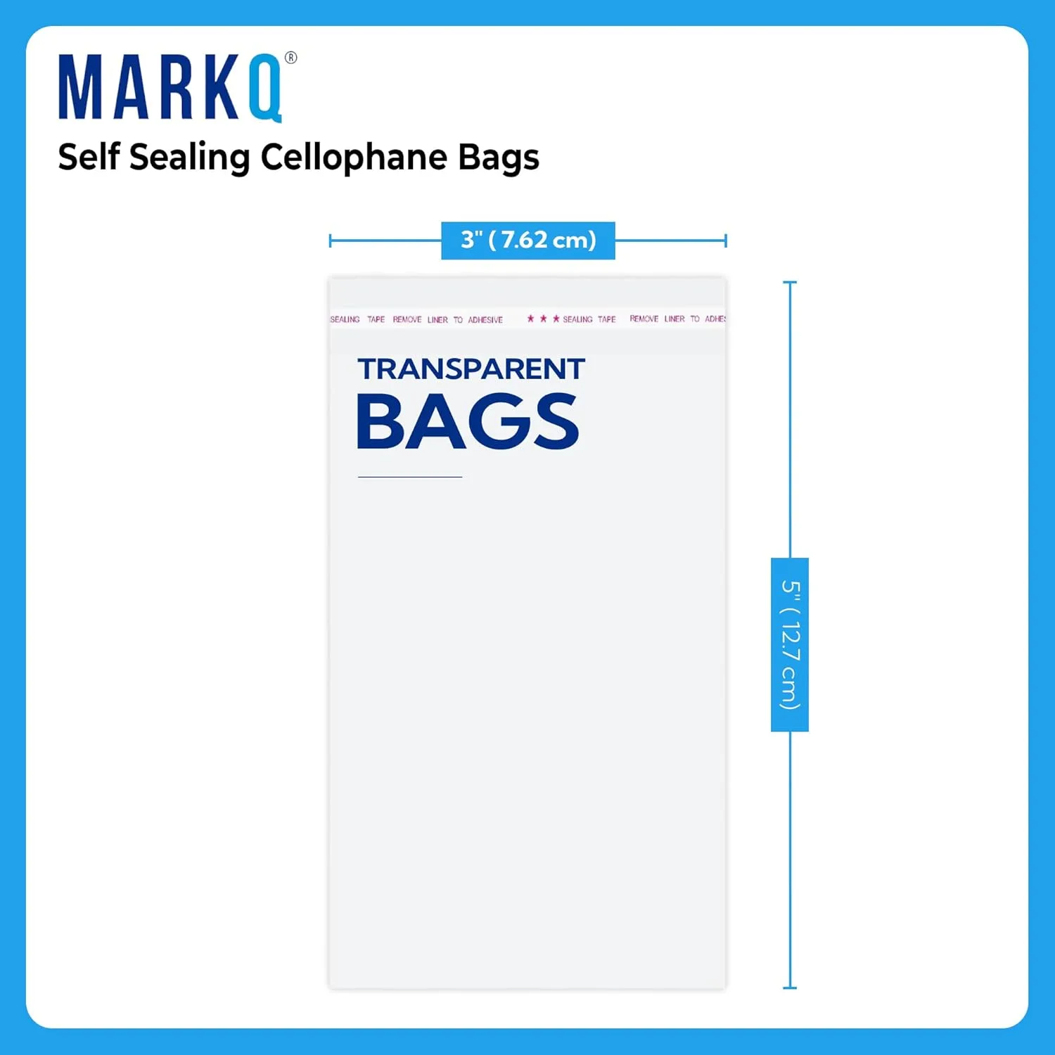cellophane bags clear resealable 2