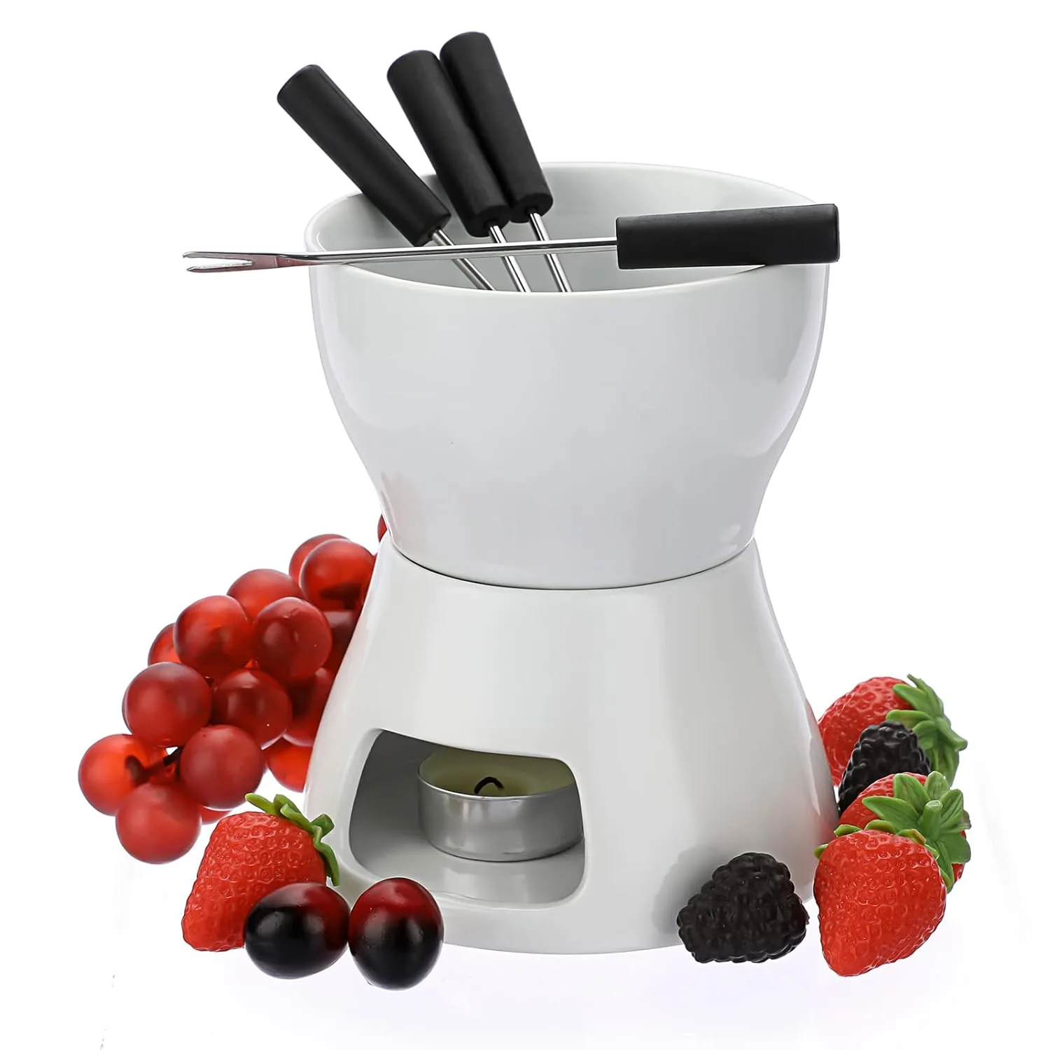 ceramic fondue pot set 1