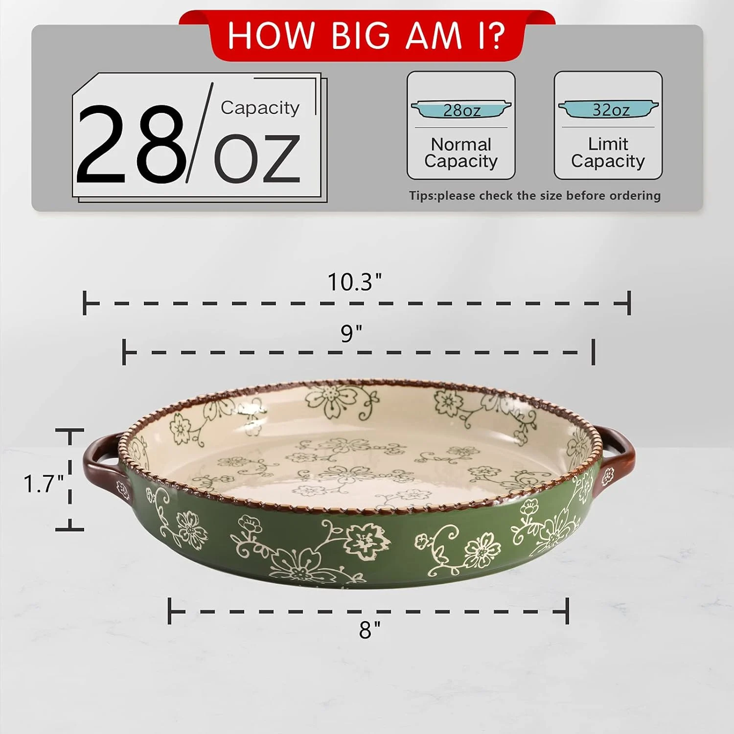 ceramic pie pan pack 2