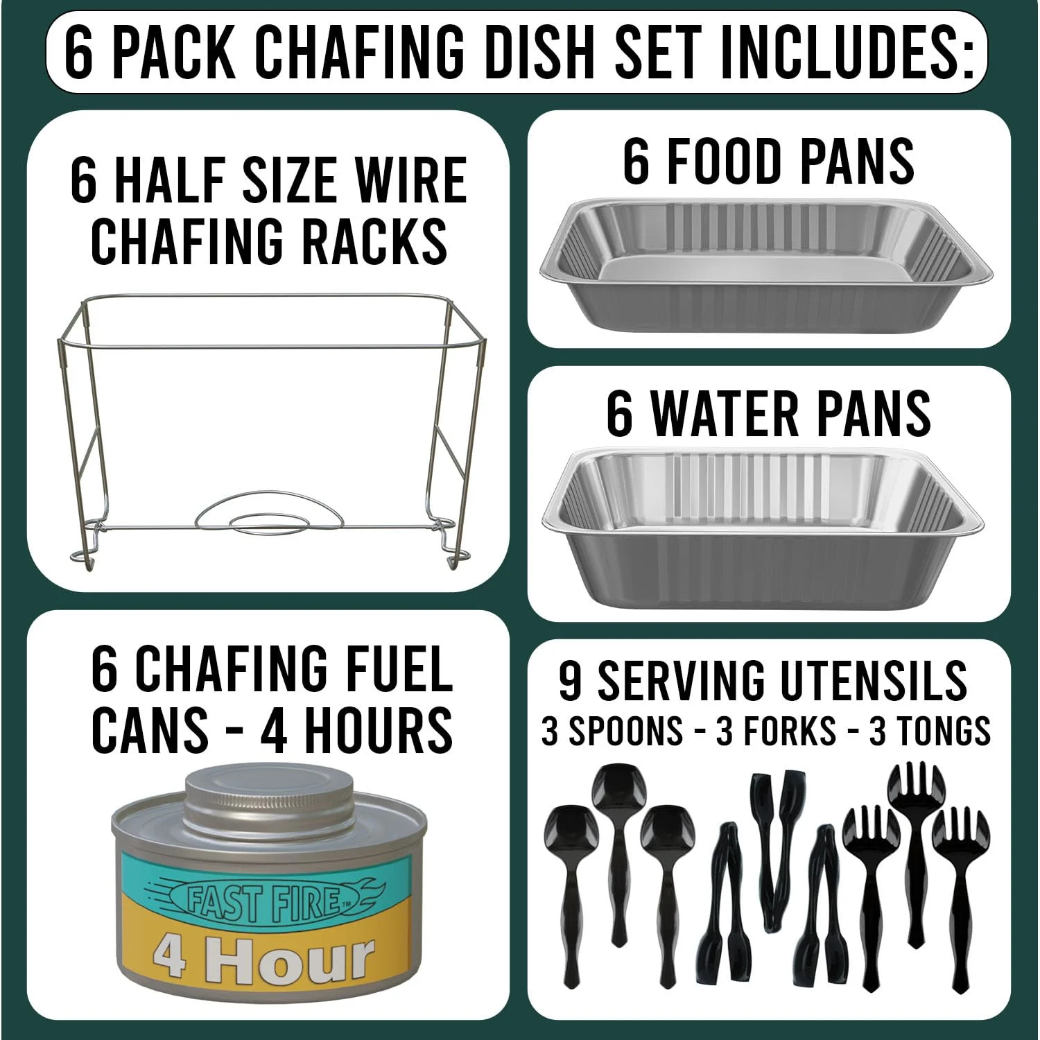 chafing dish set pack 2