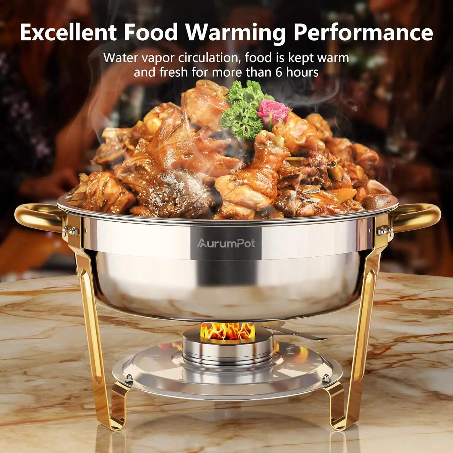 chafing dishes buffet food 2