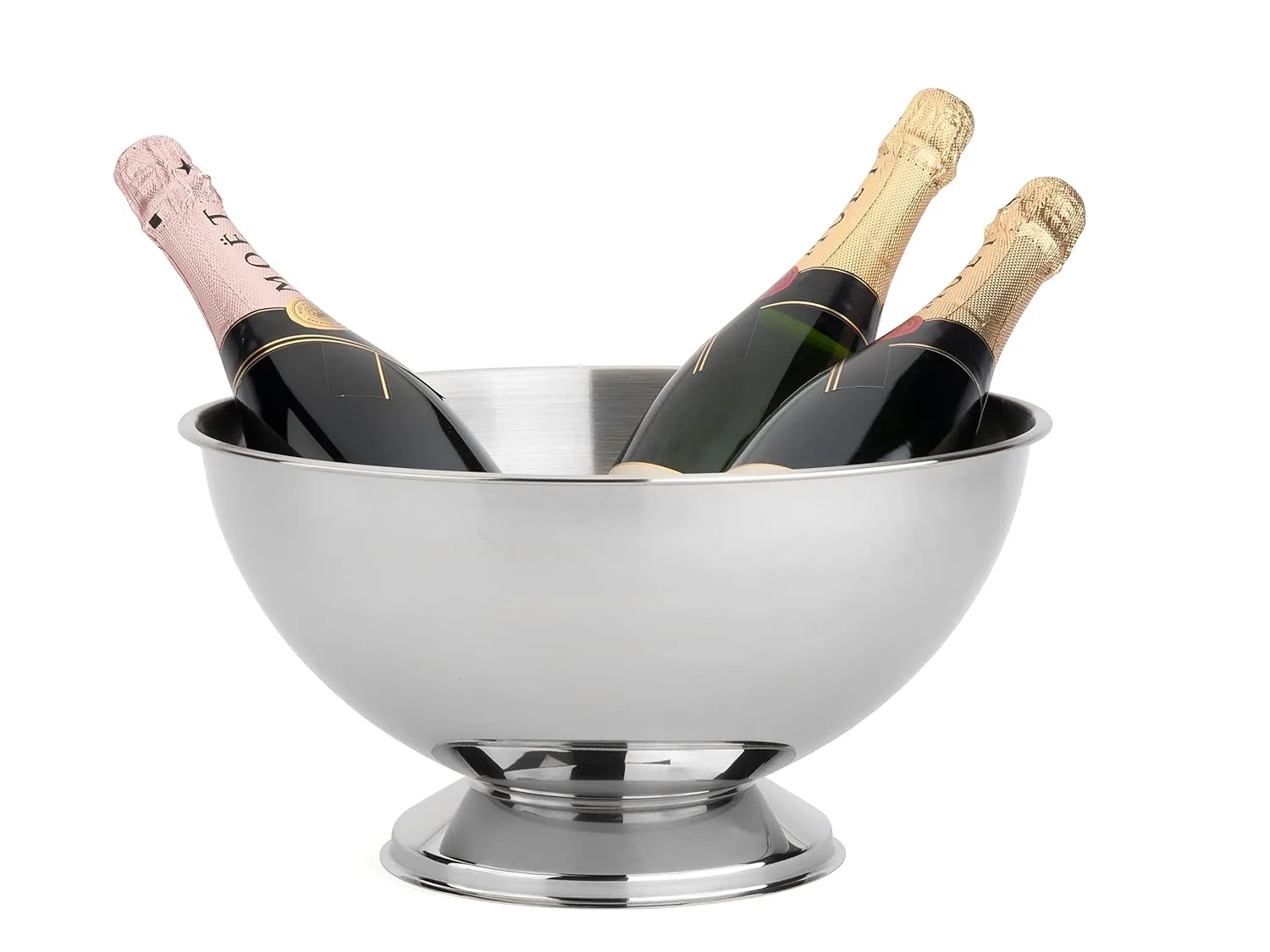 champagne bowl silver metal 1