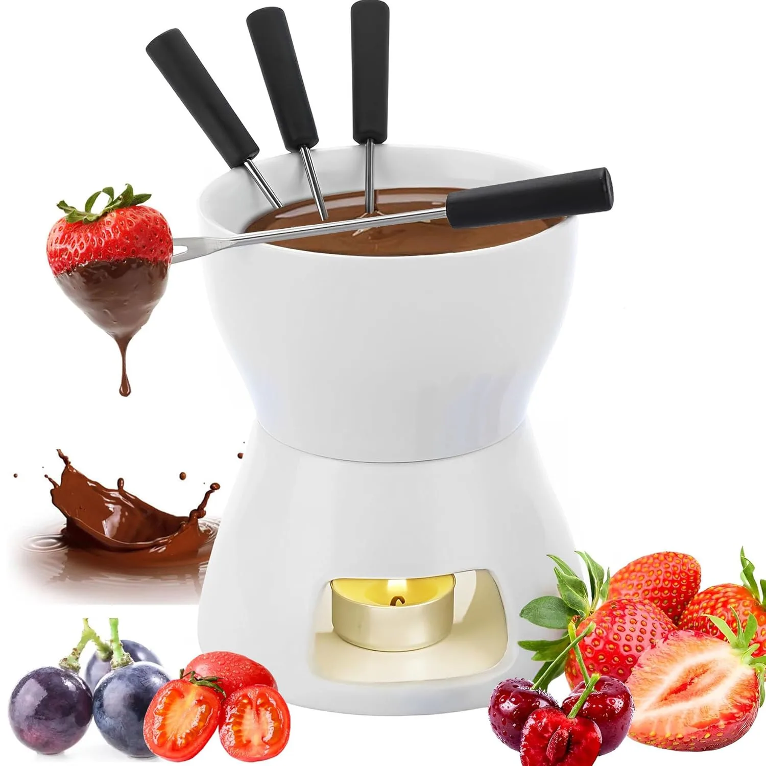 chocolate cheese fondue set 1