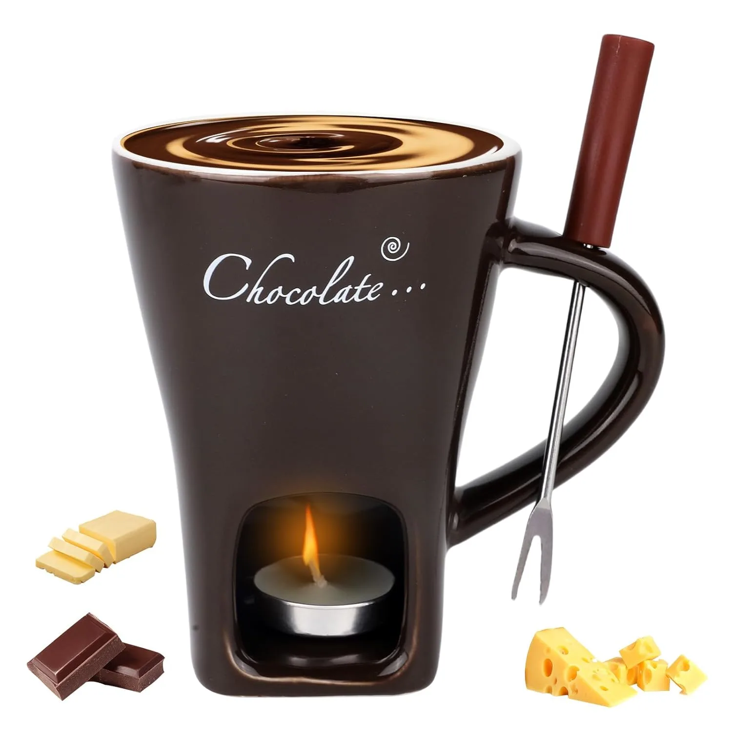 chocolate fondue mug set 1