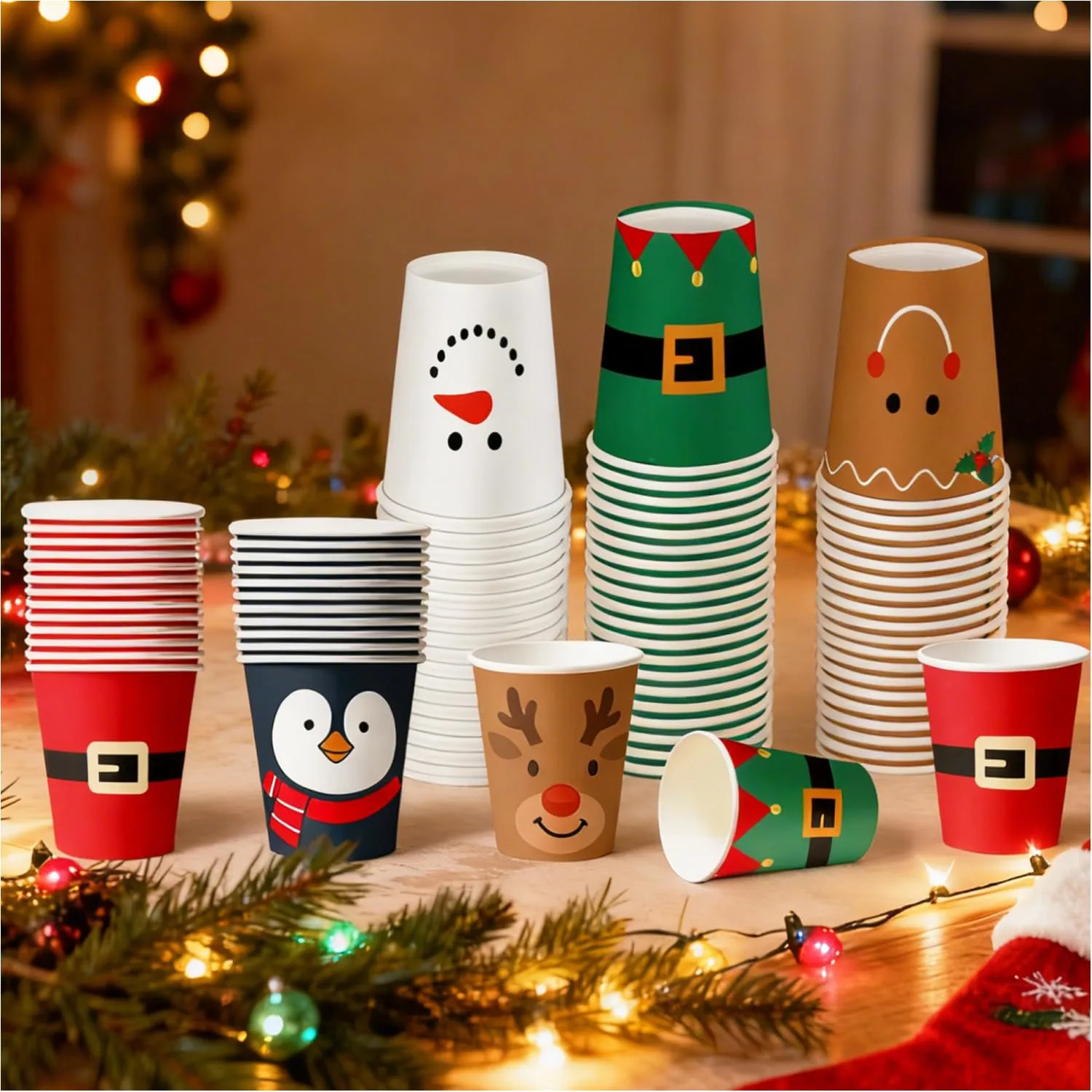 christmas cups paper xmas 1