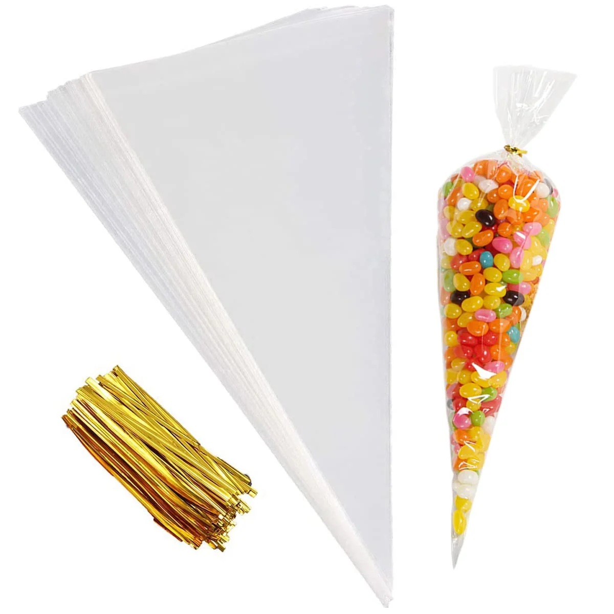 clear cone treat bags 1